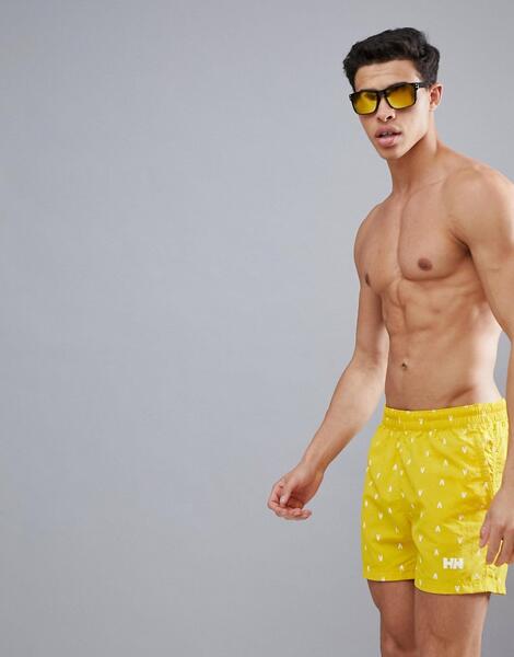 Желтые шорты для плавания с принтом омаров Helly Hansen Colwell 1235057