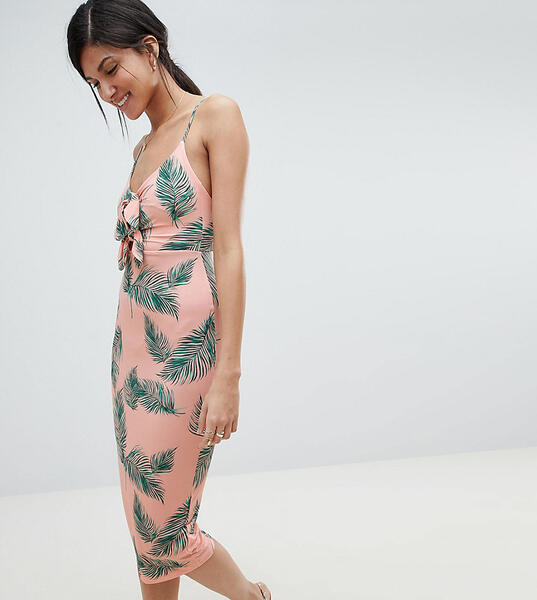 Облегающее платье миди с принтом ASOS DESIGN Tall - Мульти Asos Tall 1262524