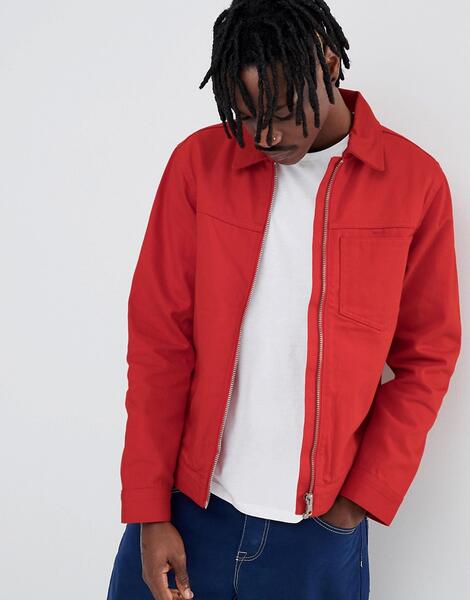 Куртка с молнией Weekday Core - Красный 1277130