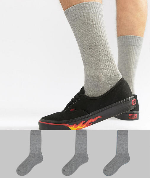 3 пары носков в спортивном стиле ASOS DESIGN - Серый 1255296