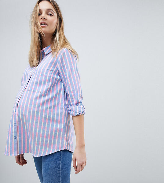 Рубашка в полоску ASOS Maternity - Мульти 1222846