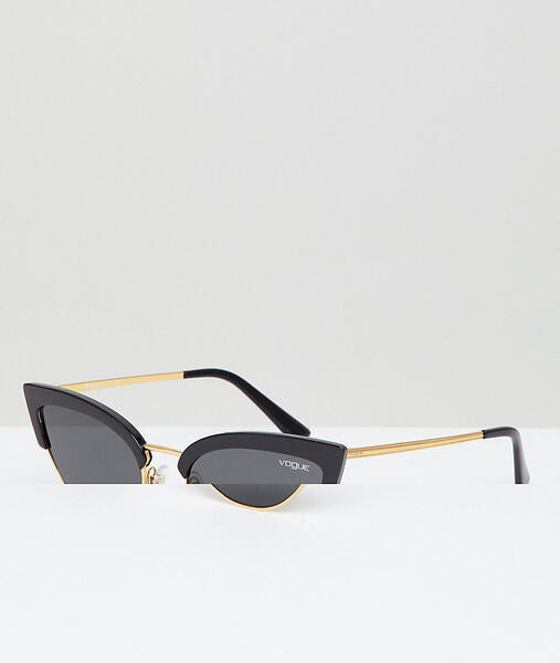 Черные солнцезащитные очки кошачий глаз Vogue Eyewear - Черный 1258362