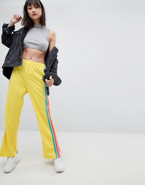 Спортивные штаны с разноцветными полосками по бокам ASOS DESIGN 1247717