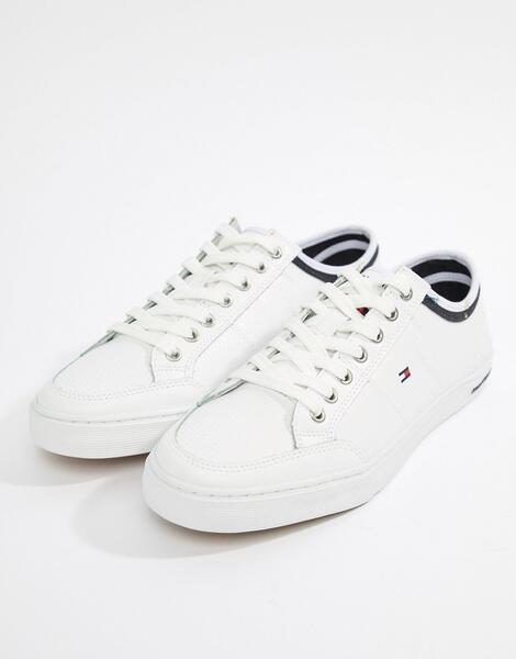 Белые кожаные кроссовки Tommy Hilfiger Core Corporate - Белый 1244759