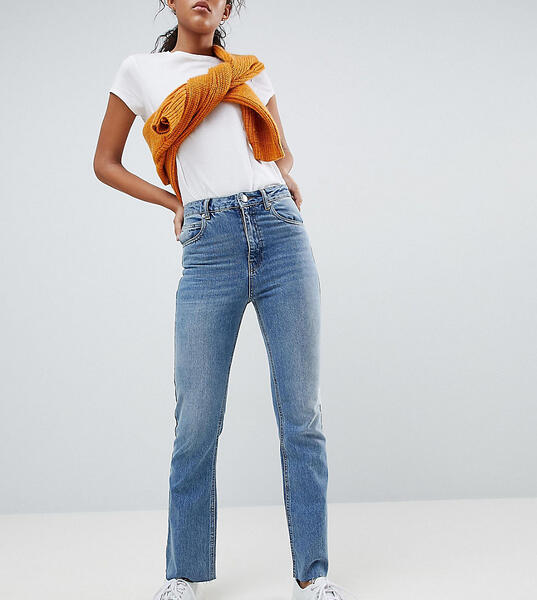 Укороченные расклешенные джинсы ASOS DESIGN Tall Egerton - Синий Asos Tall 1241686