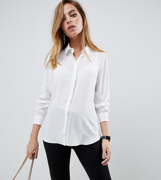 Мягкая рубашка ASOS DESIGN Petite - Белый Asos Petite 1252097