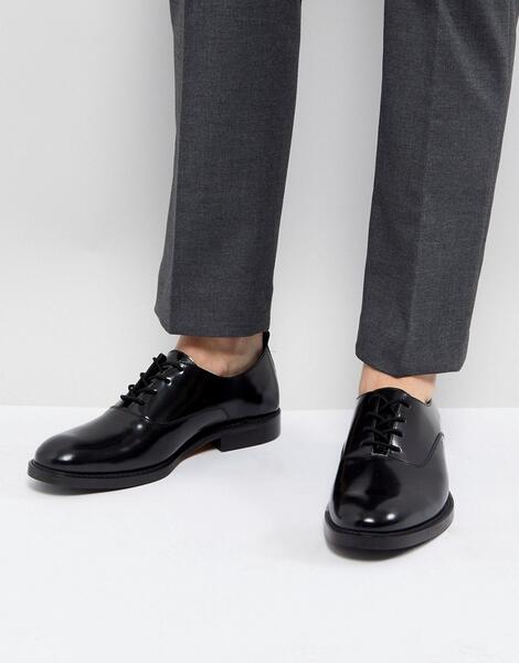 Черные кожаные туфли на шнуровке Zign - Черный 1212315