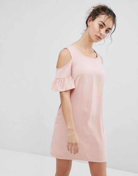 Платье с вырезами на плечах Glamorous - Розовый 1175187