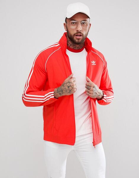 Красная спортивная куртка adidas Originals adicolor Superstar CW1310 1160473