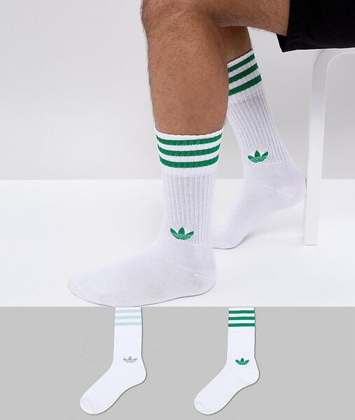2 пары носков adidas Originals adicolor CE5713 - Зеленый 1153317