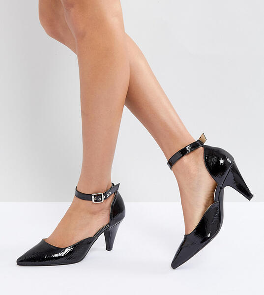 Черные лакированные туфли на каблуке-рюмочке RAID Lena - Черный 1228573