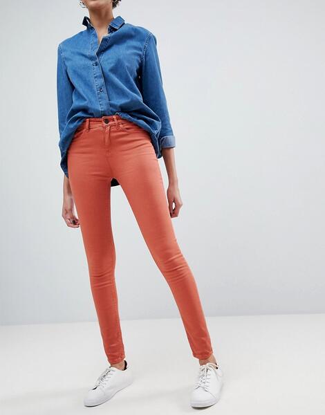 Облегающие джинсы с классической талией Waven Asa - Оранжевый 1172897