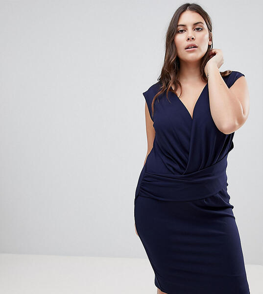 Облегающее платье мини Lipsy Curve - Темно-синий 1222991