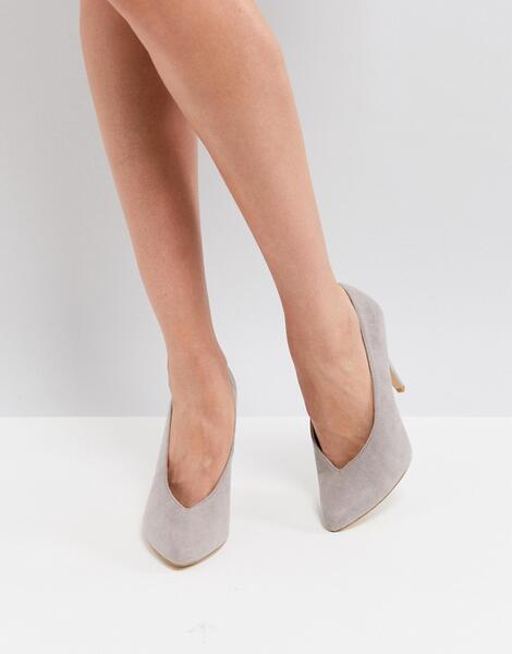 Туфли-лодочки с острым носком New Look - Серый 1200807