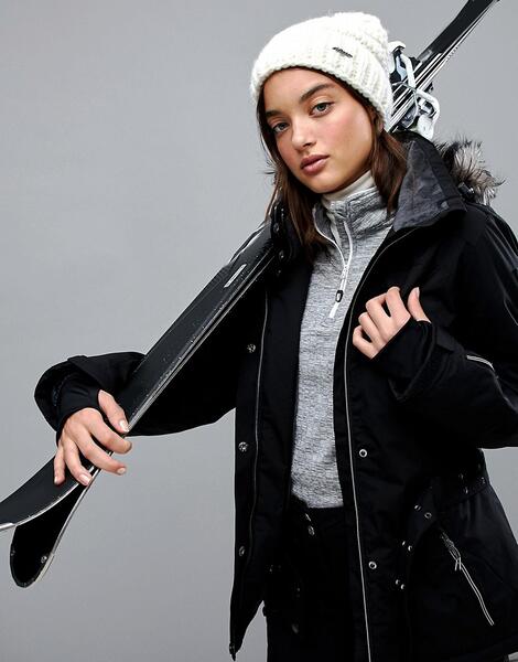 Лыжная куртка с поясом и съемным капюшоном Killtec - Черный 1188373