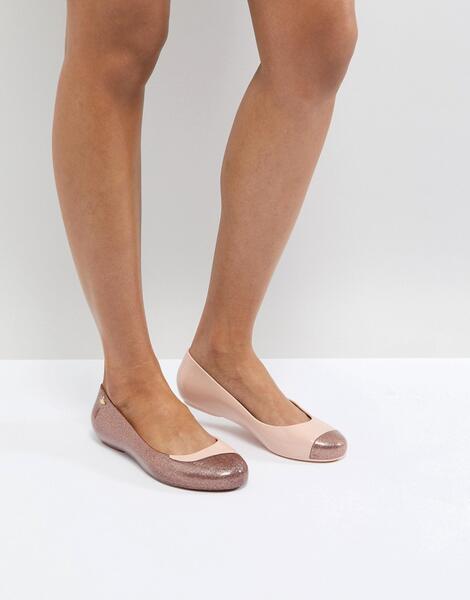 Туфли на плоской подошве с блестками Vivienne Westwood For Melissa 1204132