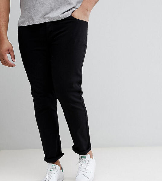 Черные джинсы скинни Burton Menswear Big & Tall - Черный 1243089