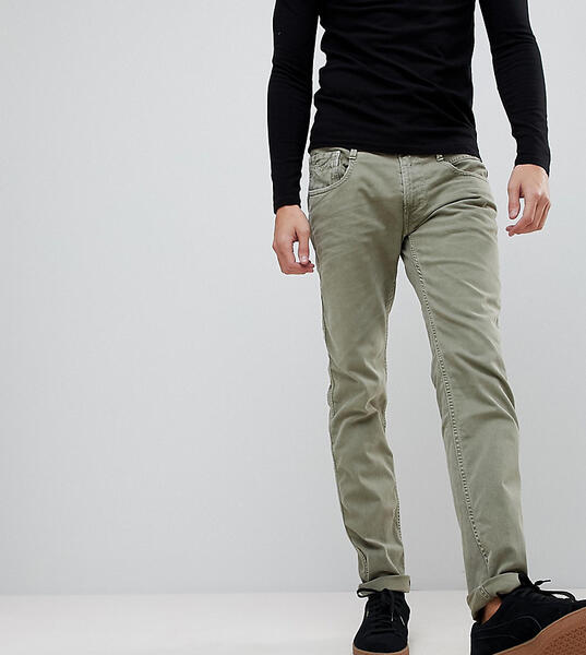 Узкие джинсы цвета хаки Replay Anbass - Зеленый 1166447