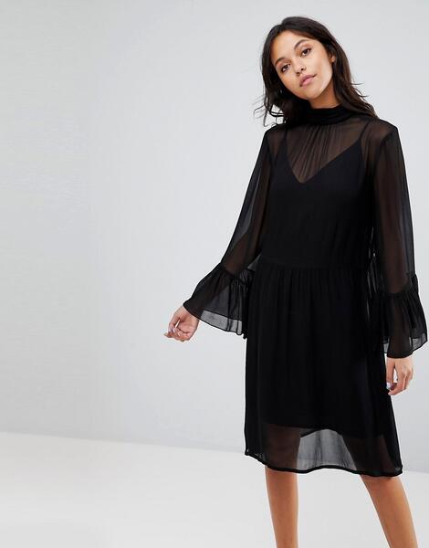 Платье с рукавами клеш Gestuz - Черный 1204604