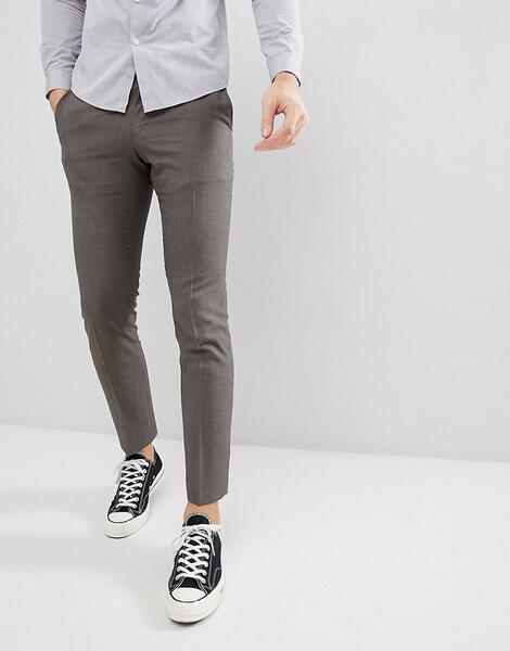 Узкие брюки Selected Homme - Коричневый 1122245
