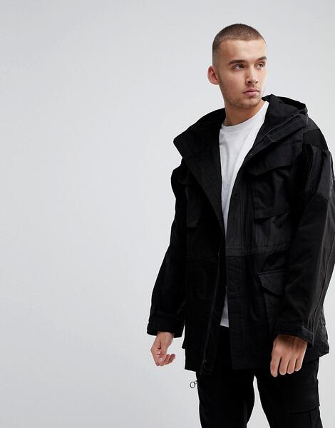 Oversize-куртка в стиле пэчворк Fairplay - Черный 1174574