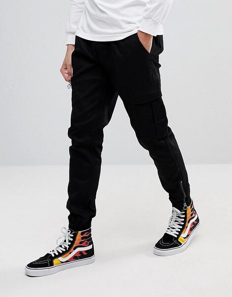 Облегающие спортивные брюки-карго Fairplay - Черный 1174696
