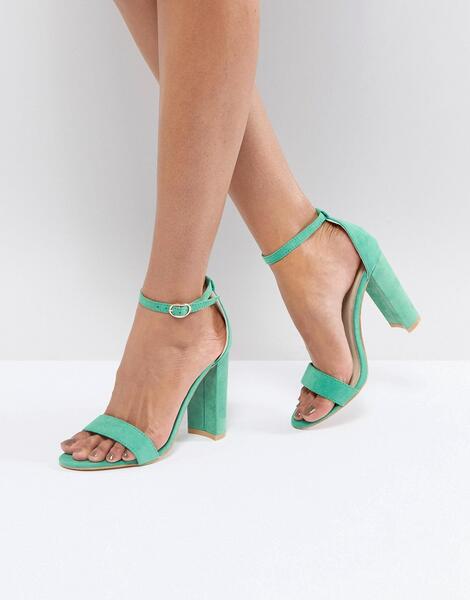 Зеленые босоножки на каблуке Glamorous - Зеленый 1166509