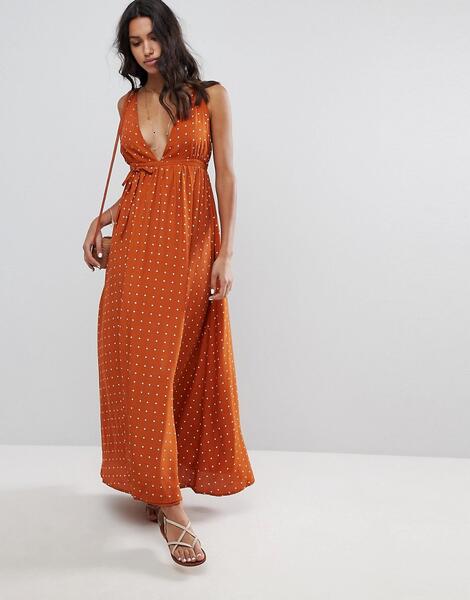 Платье макси с принтом Faithfull Premium - Оранжевый Faithful the Brand 1212869