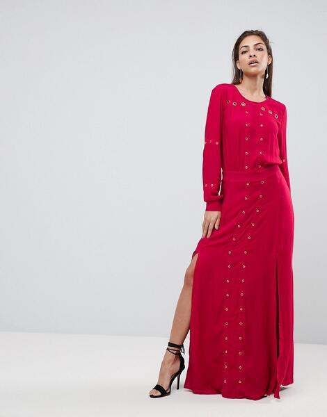 Платье макси с разрезом Finders Keepers Maddox - Красный 1171765