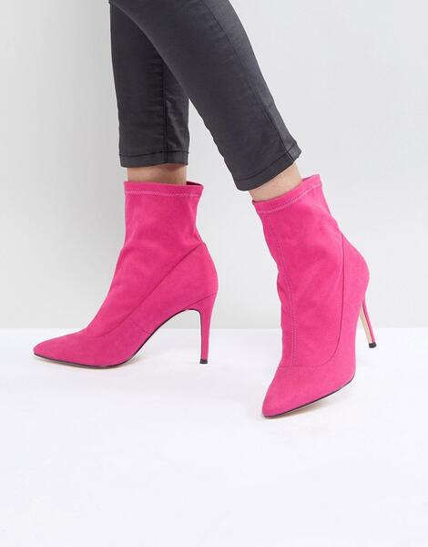 Розовые замшевые ботинки с бантами Faith - Розовый 1164483
