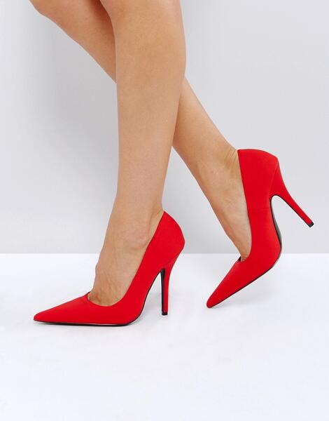 Туфли на каблуке-шпильке Public Desire Tease - Красный 1163551