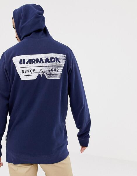 Худи темно-синего цвета с логотипом на спине Armada Driftwood 1189159
