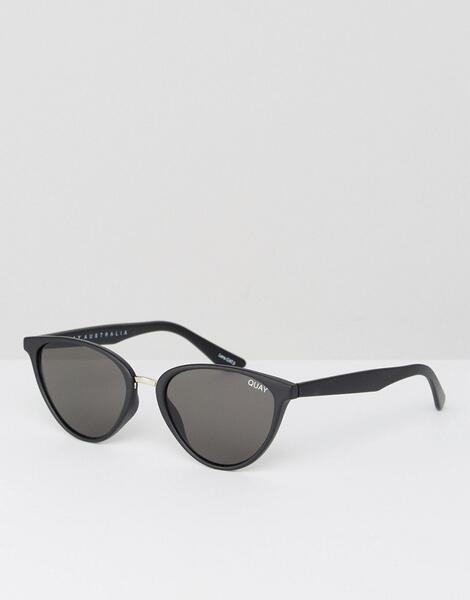 Черные солнцезащитные очки кошачий глаз Quay Australia Rumours 1166728