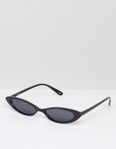 Модные очки кошачий глаз ASOS DESIGN - Черный 1143548