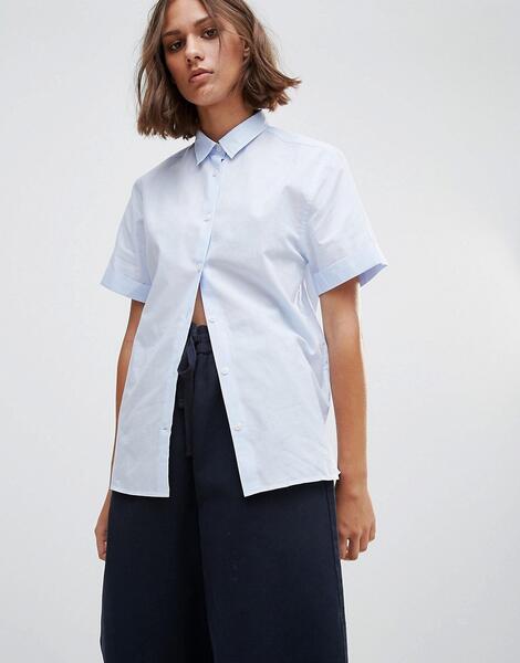 Рубашка с короткими рукавами Wood Wood Eleni - Синий 1129960