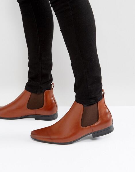 Светло-коричневые ботинки челси New Look - Рыжий 1163521