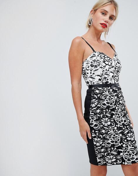 Кружевное облегающее платье Lipsy - Мульти 1121471