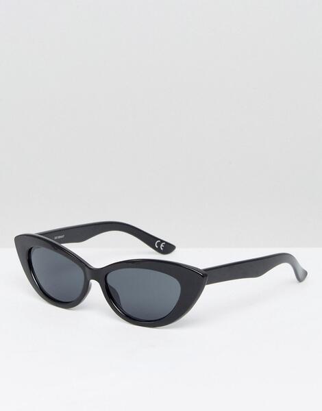 Небольшие солнцезащитные очки кошачий глаз ASOS DESIGN - Черный 1090475