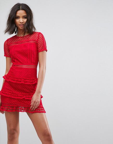 Кружевное платье Liquorish - Красный 1112610
