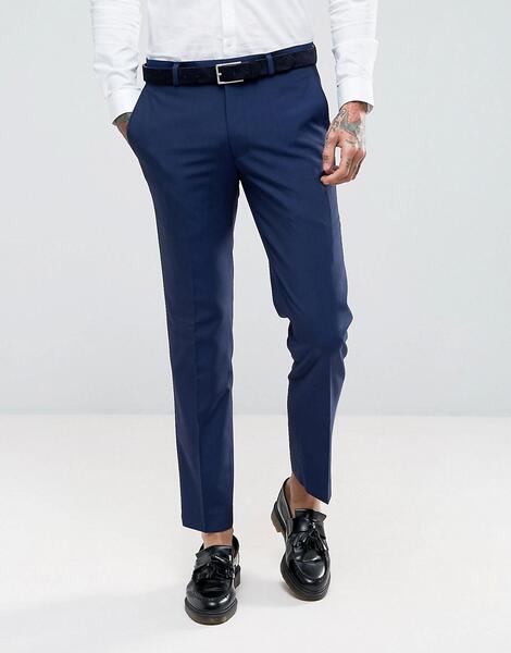 Синие облегающие брюки Harry Brown - Синий 1071397