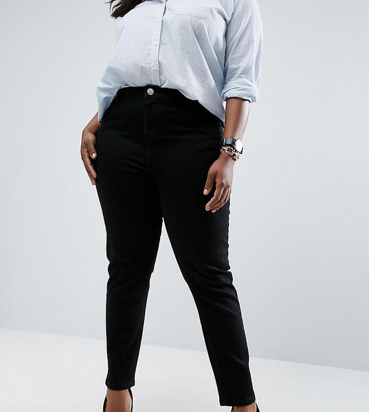 Черные джинсы узкого кроя в винтажном стиле ASOS DESIGN Curve Farleigh Asos Curve 1101183