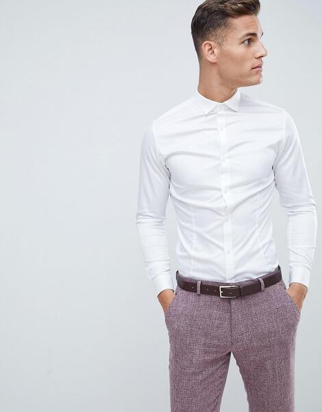Эластичная рубашка узкого кроя Jack & Jones Premium - Белый 947167