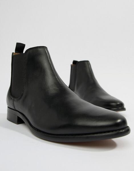 Кожаные ботинки челси Walk London Harrington - Черный 1066355