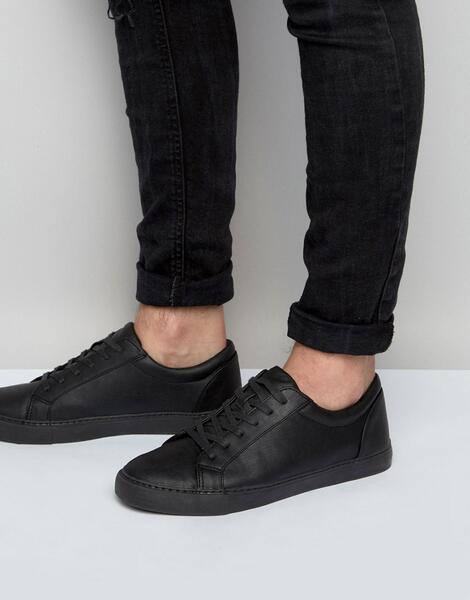 Черные кроссовки из искусственной кожи ASOS DESIGN - Черный 918703