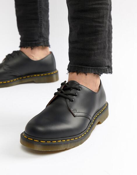 Черные туфли с 3 парами люверсов Dr Martens original 11838002 - Черный Dr. Martens 717526