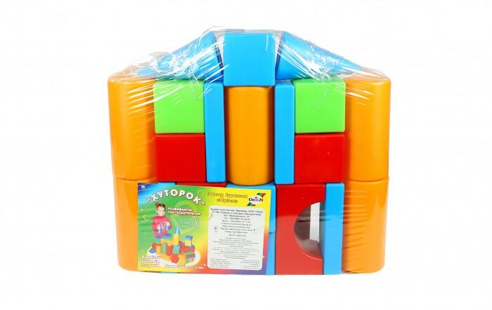 Развивающая игрушка Набор строительный Хуторок-М (20 предметов) Orion Toys 949221