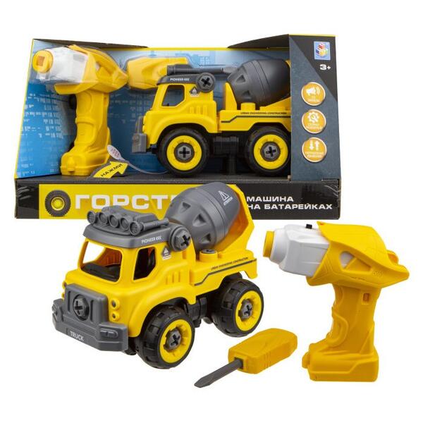 Конструктор Машинка Горстрой бетономешалка с двигателем 1 Toy 831794