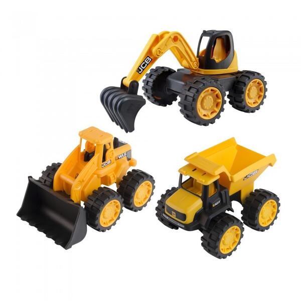 Игровой набор строительной техники 3 машинки JCB 401584