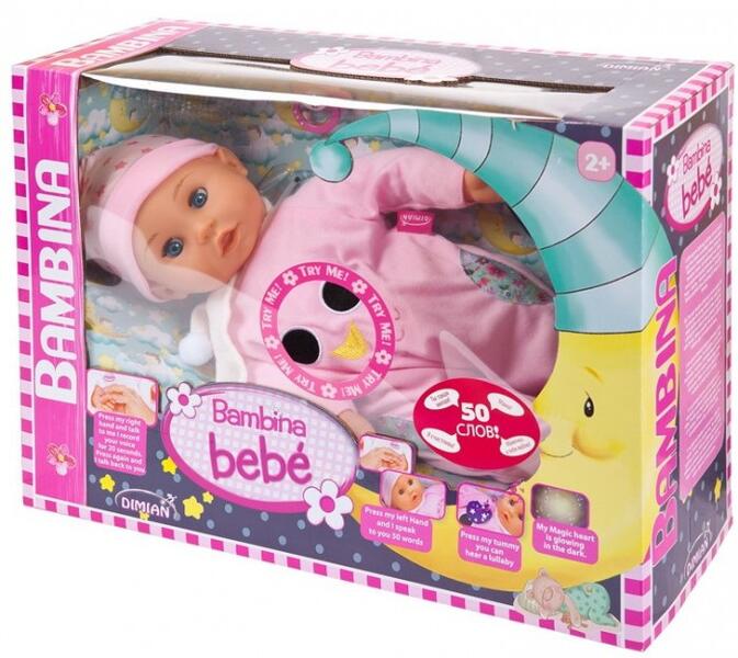 Кукла-пупс Bambina Bebe 42 см Dimian 869539