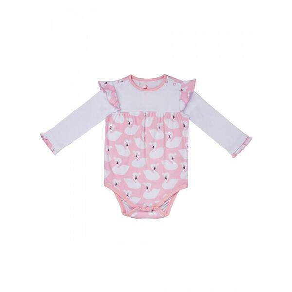 Боди для девочки Лебеди DK-059 Diva Kids 681733